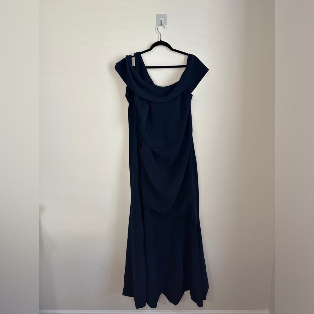 Theia Navy Mermaid Gown Size 22 Excellent Condition - Picture 5 of 8